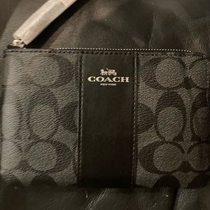 Coach Black Wristlet